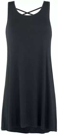 "Lace Back Top" Korte Jurk Zwart Van Black Premium By EMP