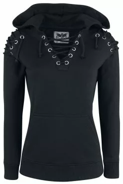 "A Touch Of Evil" Trui Met Capuchon Zwart Van Black Premium By EMP