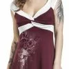 "Dames De La Rose" Korte Jurk Bordeaux Van Alchemy England