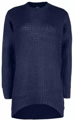 "Dark-Blue Gebreide Trui" Gebreide Trui Navy Van RED By EMP