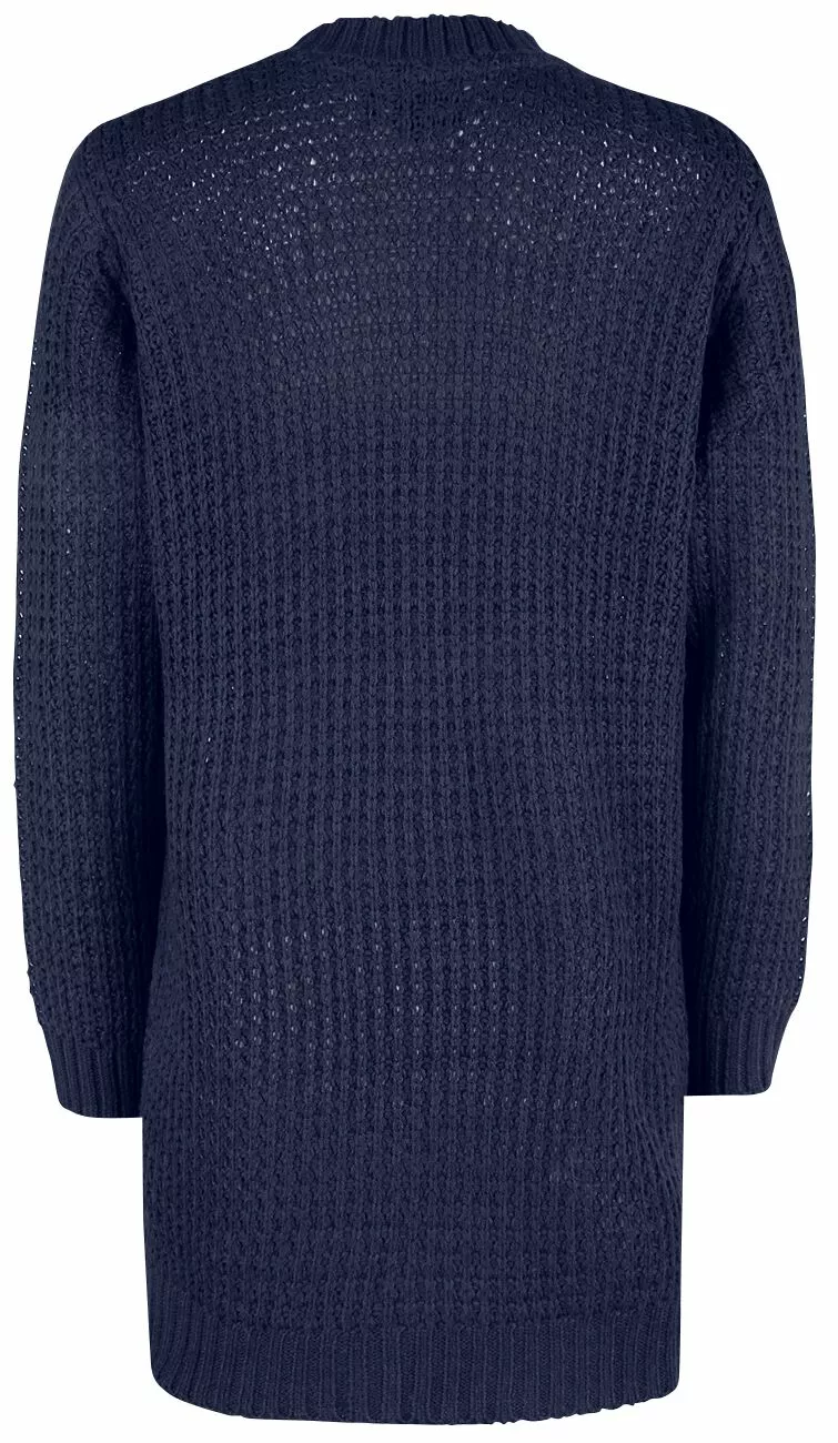 "Dark-Blue Gebreide Trui" Gebreide Trui Navy Van RED By EMP - Afbeelding 2