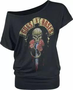 "Dripping Dagger" T-shirt Zwart Van Guns N' Roses