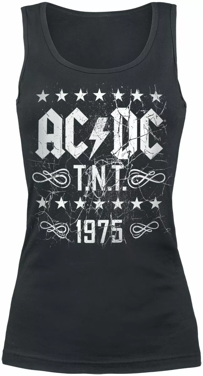 "T.N.T. 1975" Top Zwart Van AC/DC
