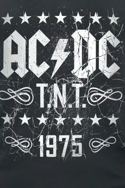 "T.N.T. 1975" Top Zwart Van AC/DC - Afbeelding 3