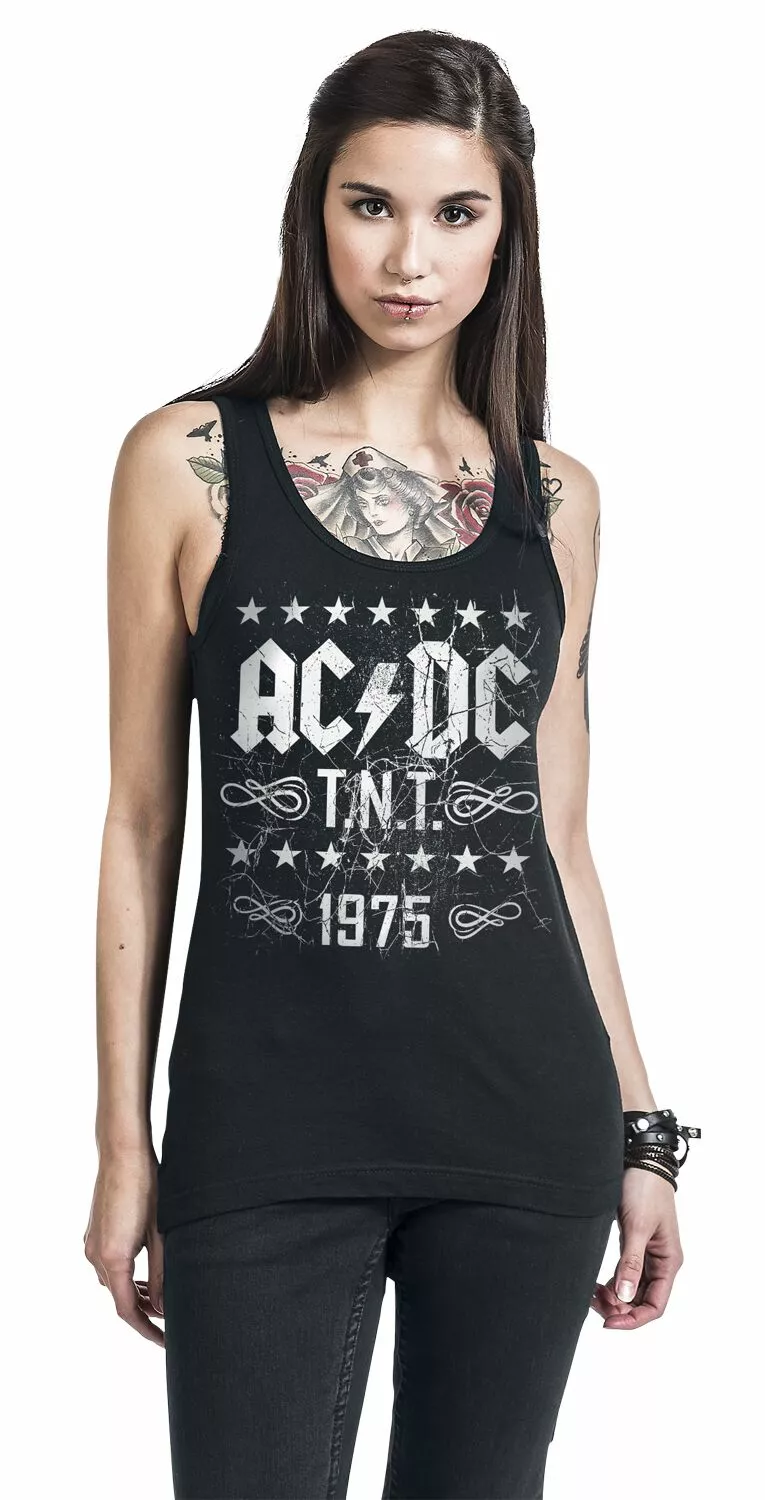 "T.N.T. 1975" Top Zwart Van AC/DC - Afbeelding 4