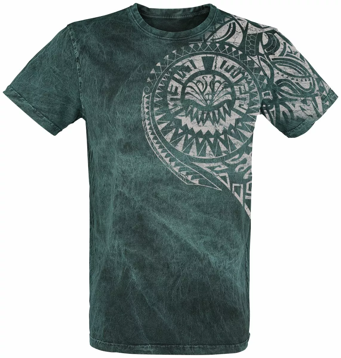 "Burned Tattoo" T-shirt Groen-zwart Van Outer Vision