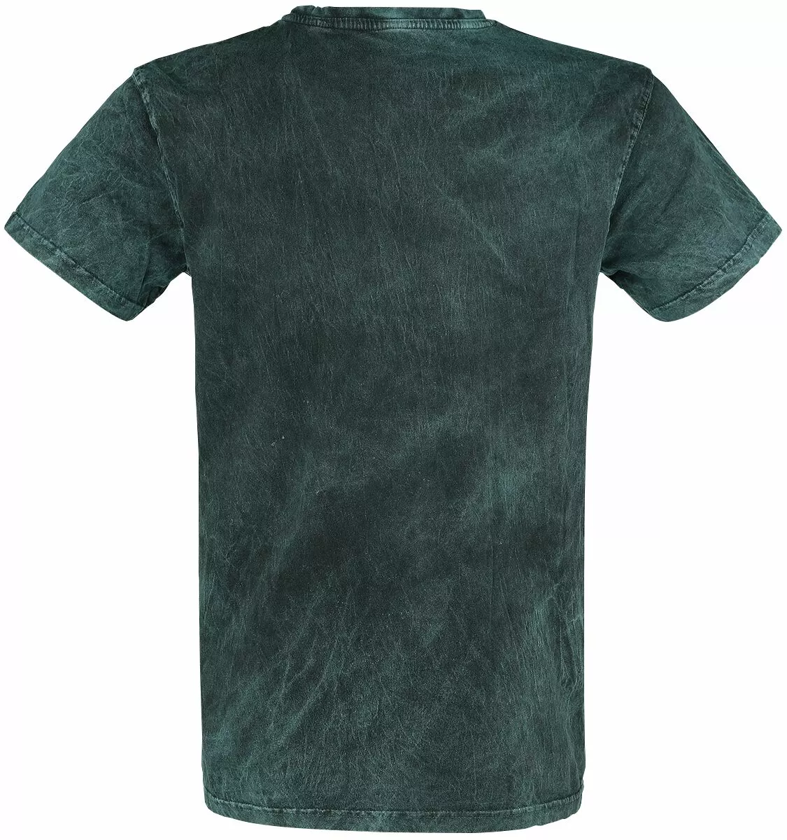 "Burned Tattoo" T-shirt Groen-zwart Van Outer Vision - Afbeelding 2