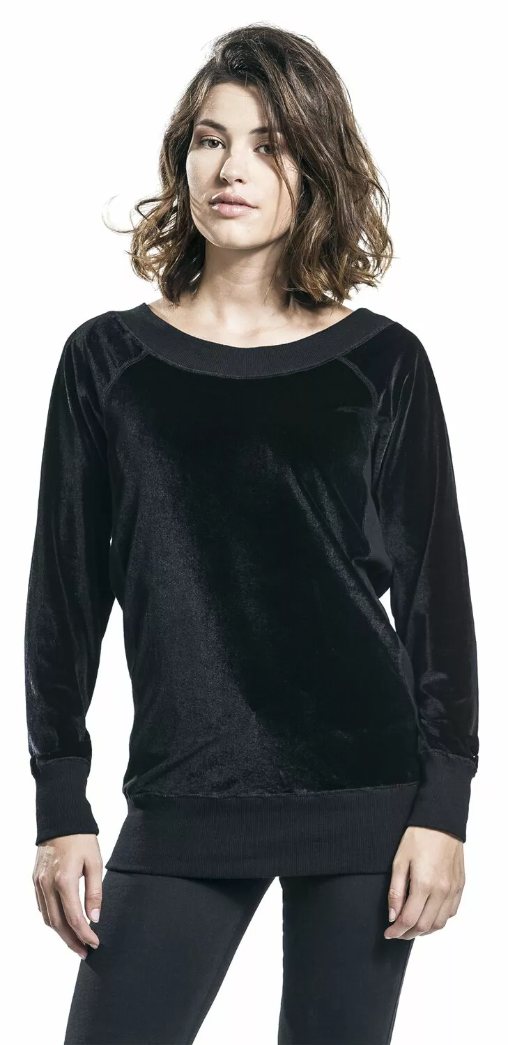 "Velvet Sweater" Sweatshirts Zwart Van Forplay - Afbeelding 4