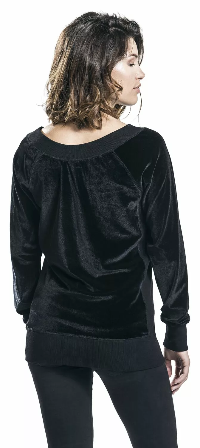 "Velvet Sweater" Sweatshirts Zwart Van Forplay - Afbeelding 5