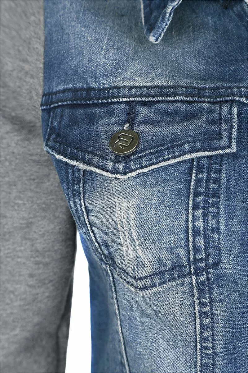 "Denim Soul" Denim Jas Blauw-grijs Van RED By EMP - Afbeelding 3