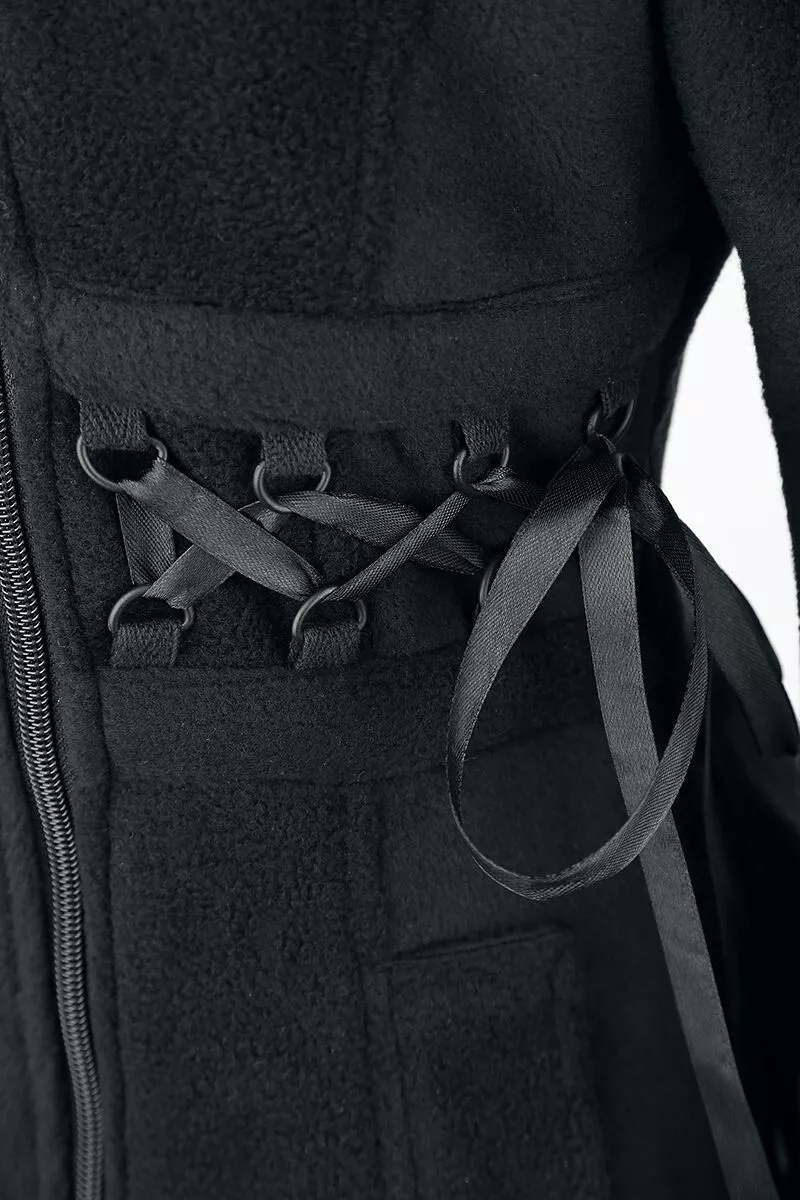 "Emilla Coat" Winterjas Zwart Van Poizen Industries - Afbeelding 6