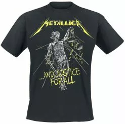 "...And Justice For All - Tracklist" T-shirt Zwart Van Metallica