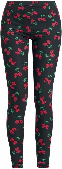 "Built For Comfort" Leggings Zwart Van Rock Rebel By EMP