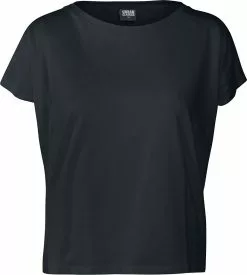 "Ladies Basic Drop Shoulder Tee" T-shirt Zwart Van Urban Classics