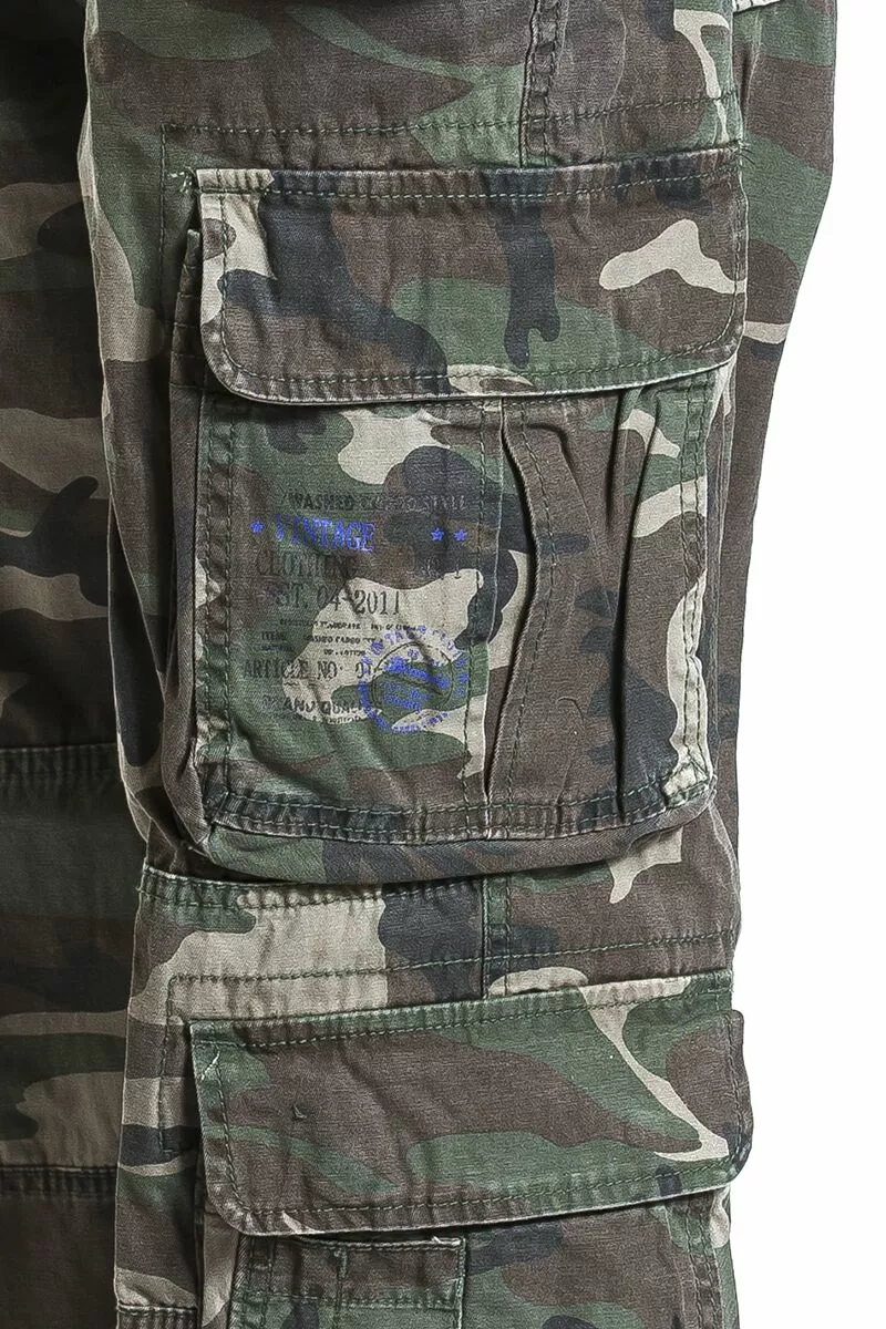 "Pure Vintage Trousers" Cargobroeken Woodland Van Brandit - Afbeelding 6