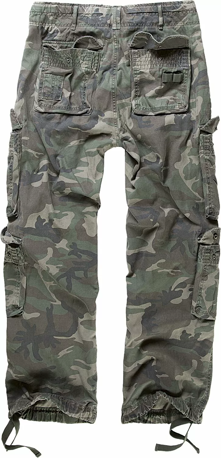 "Pure Vintage Trousers" Cargobroeken Woodland Van Brandit - Afbeelding 2