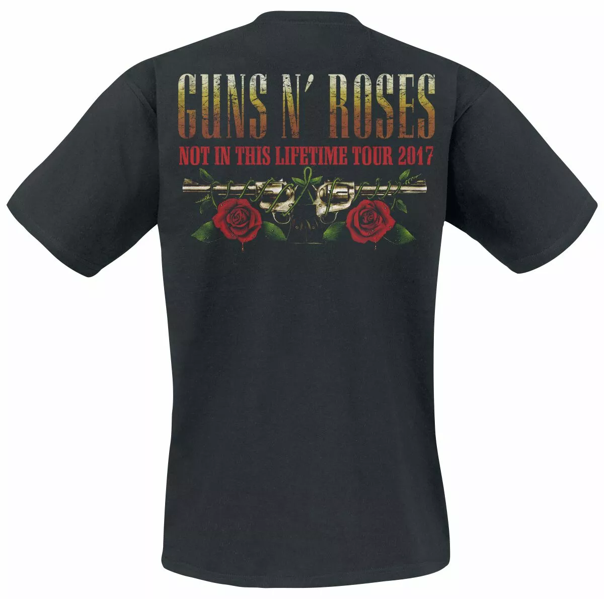 "Logo And Bullet Europe Tour 2017" T-shirt Zwart Van Guns N' Roses - Afbeelding 2