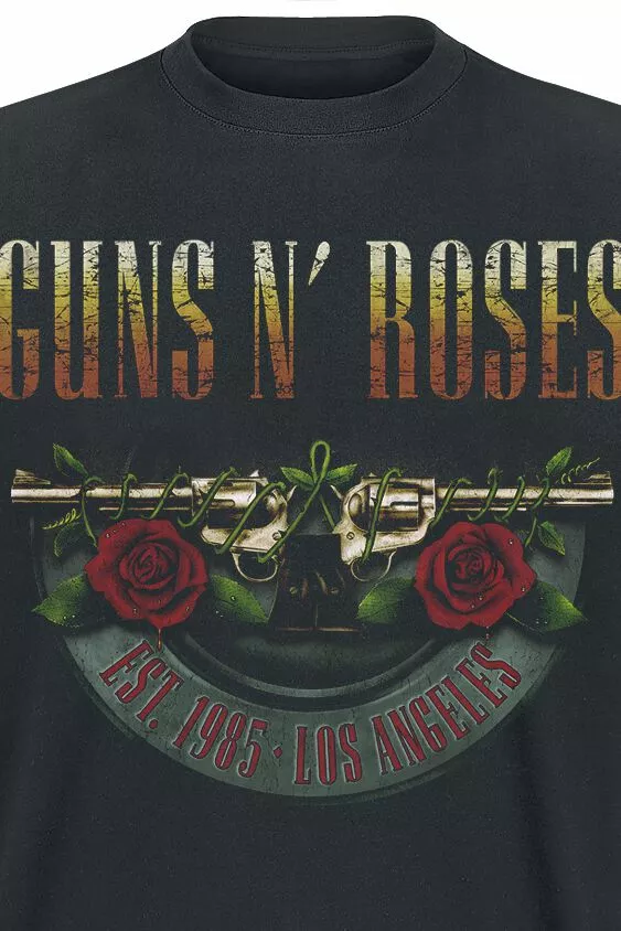 "Logo And Bullet Europe Tour 2017" T-shirt Zwart Van Guns N' Roses - Afbeelding 3