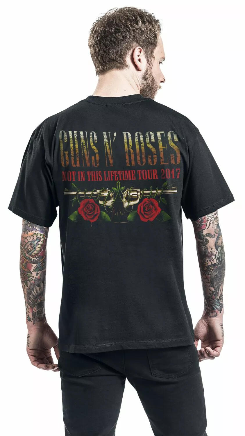 "Logo And Bullet Europe Tour 2017" T-shirt Zwart Van Guns N' Roses - Afbeelding 6