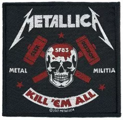 "Metal Militia" Patch Zwart-rood-wit Van Metallica
