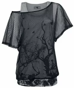 "When The Heart Rules The Mind" T-shirt Grijs-zwart Van Black Premium By EMP