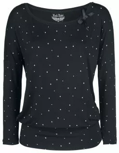 "Fast And Loose" Shirt Met Lange Mouwen Zwart Van Rock Rebel By EMP