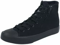 "Walk The Line" Sneakers High Zwart Van Black Premium By EMP