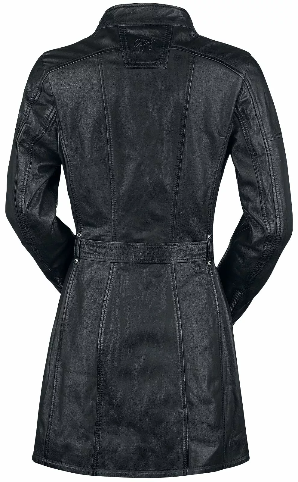 "GWAyleen" Lederen Jas Zwart Van Gipsy - Afbeelding 2