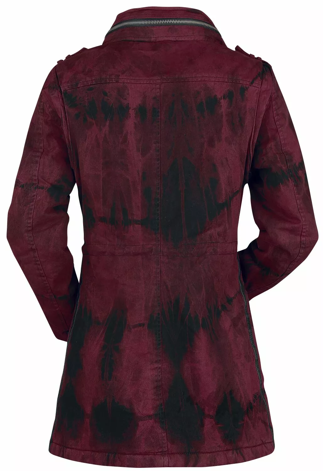 "Ladies Field Jacket" Winterjas Rood Van Rock Rebel By EMP - Afbeelding 2