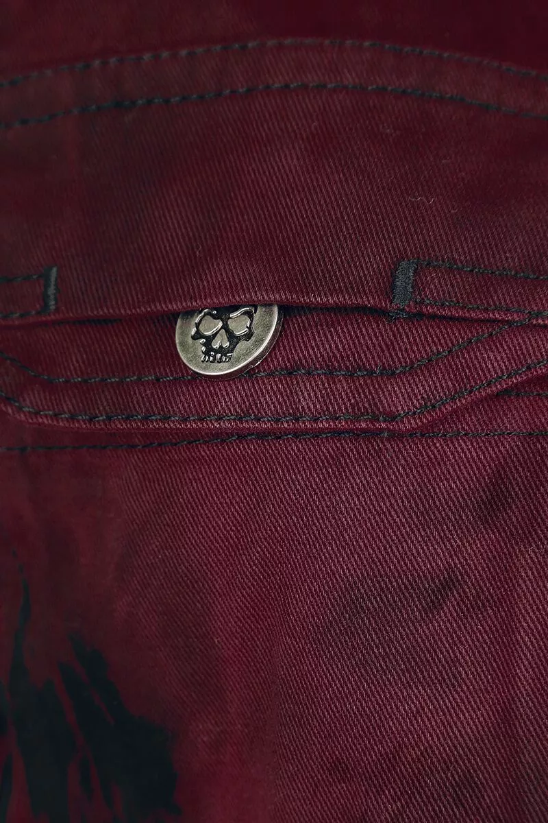 "Ladies Field Jacket" Winterjas Rood Van Rock Rebel By EMP - Afbeelding 6