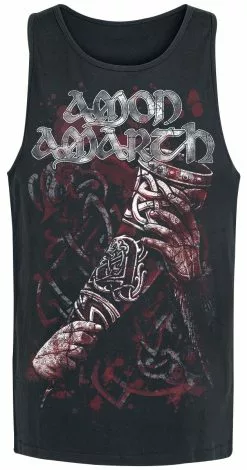 "Raise Your Horns" Tanktop Zwart Van Amon Amarth