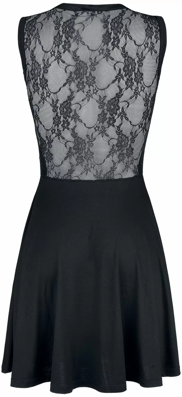 "Woman's Dress Lilly" Korte Jurk Zwart Van Outer Vision - Afbeelding 2