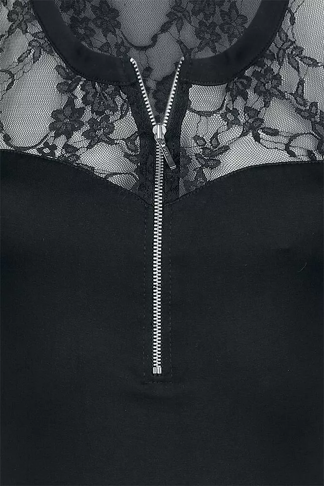 "Woman's Dress Lilly" Korte Jurk Zwart Van Outer Vision - Afbeelding 3