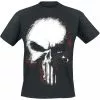 "Shattered Skull" T-shirt Zwart Van The Punisher