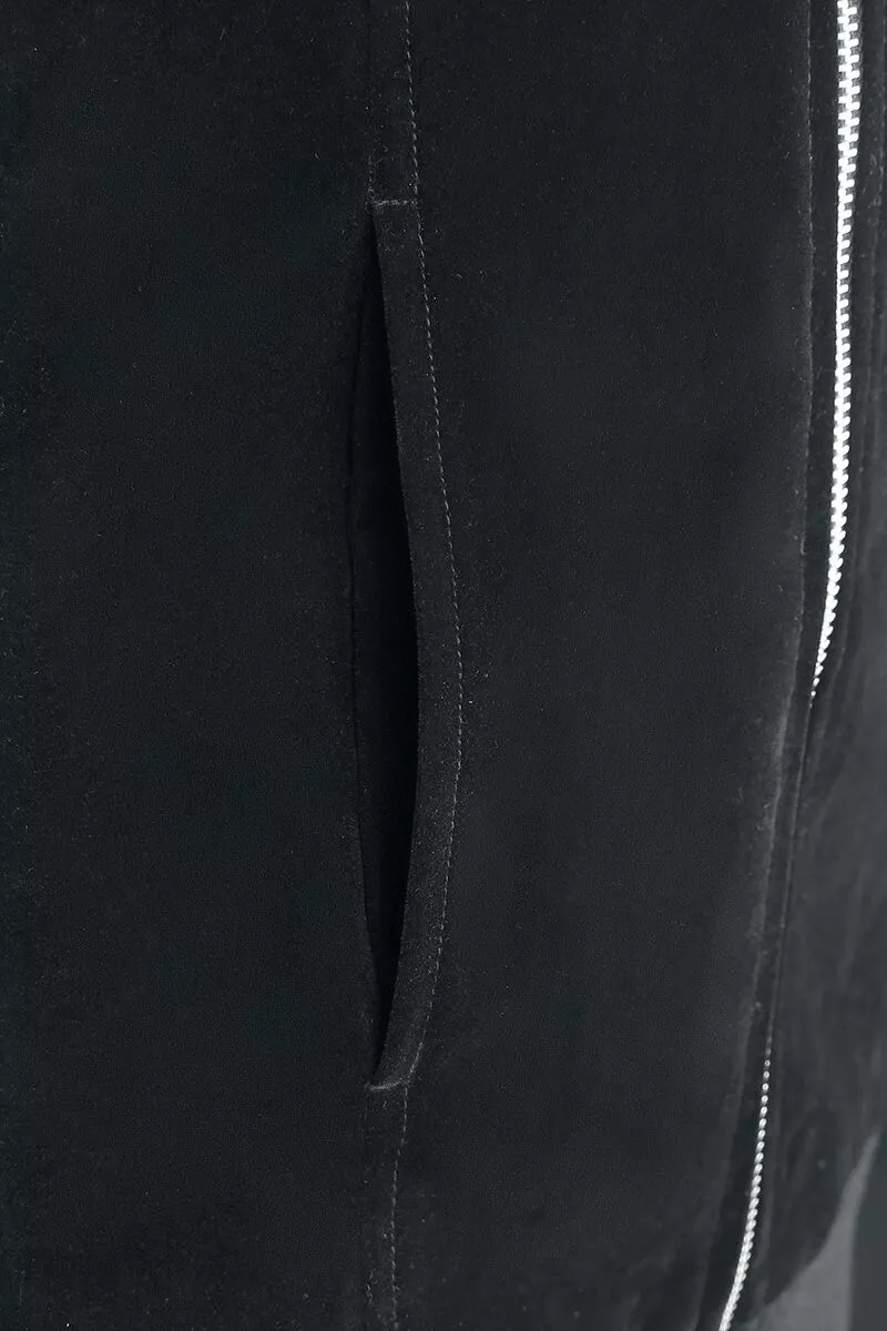 "Zalava" Tussenseizoensjas Zwart Van Gothicana By EMP - Afbeelding 5