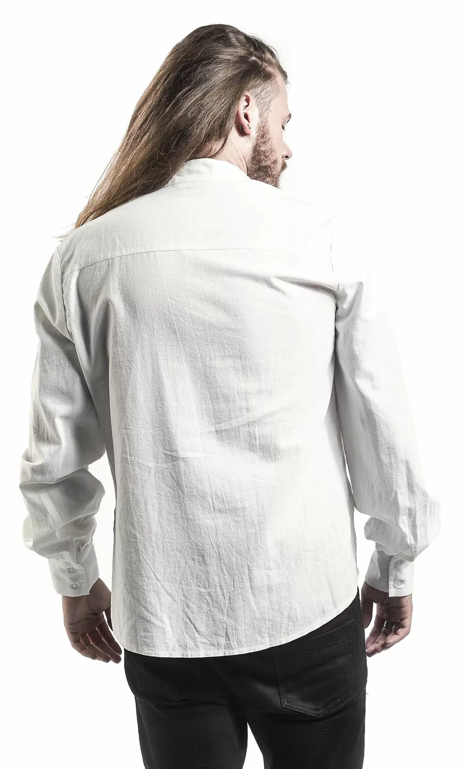 "Overhemd Met Veters" Shirt Gebroken Wit Van Banned Alternative - Afbeelding 6