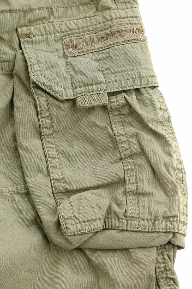 "Jet Shorts" Korte Broek Olijf Van Alpha Industries - Afbeelding 4