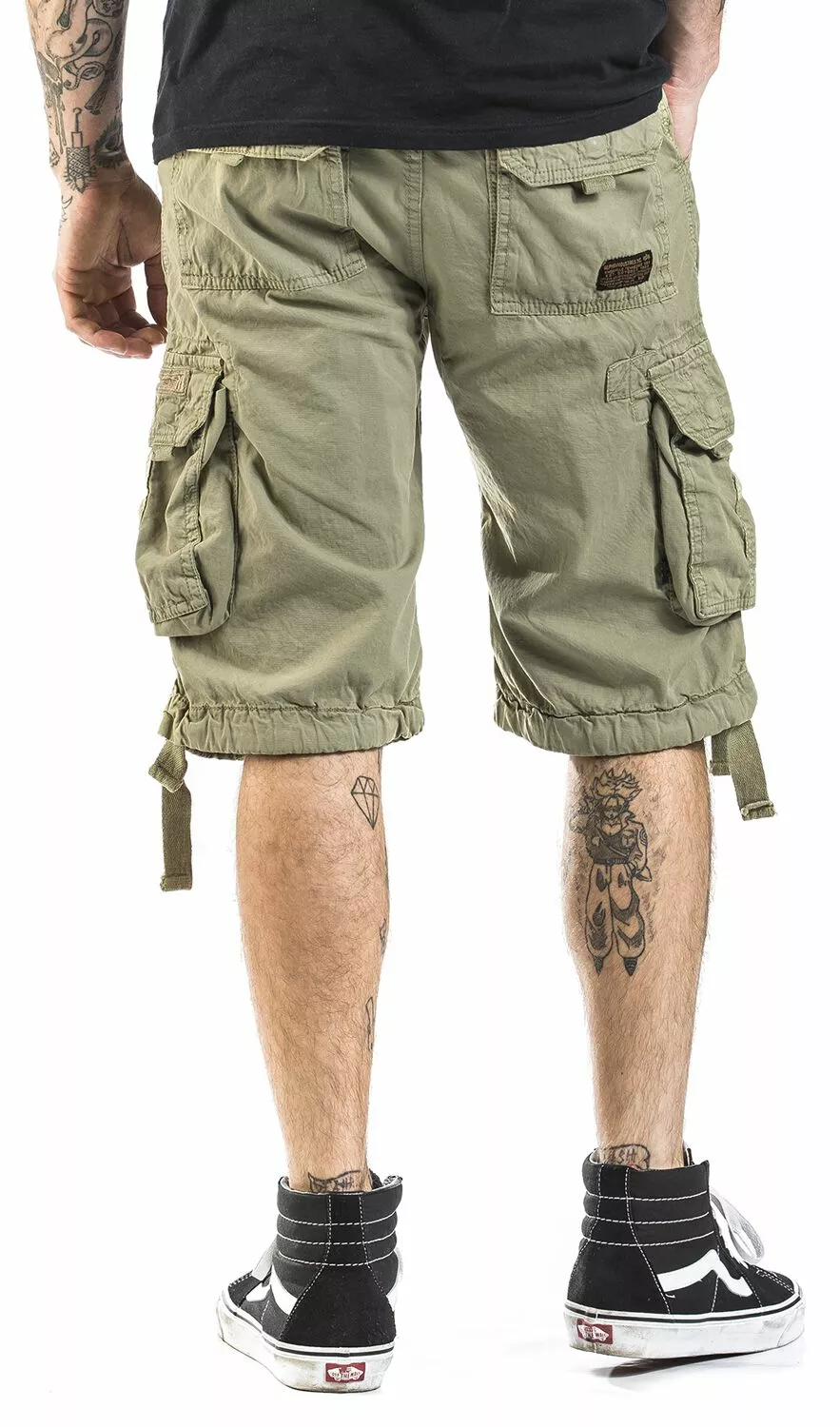 "Jet Shorts" Korte Broek Olijf Van Alpha Industries - Afbeelding 7