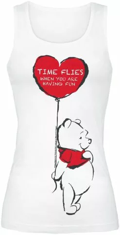 "Time Flies" Top Wit Van Winnie The Pooh