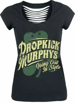 "Going Out In Style Clover" T-shirt Zwart Van Dropkick Murphys