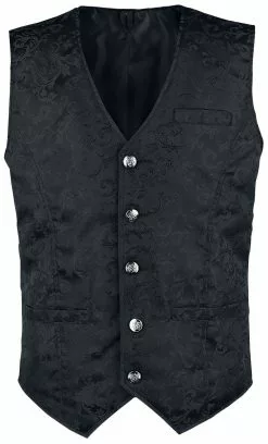 "Brocade Vest" Vest Zwart Van Altana Industries