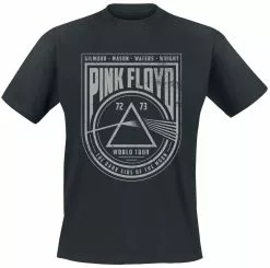 "World Tour" T-shirt Zwart Van Pink Floyd