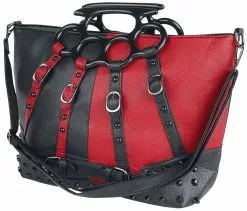 "Harley Bag" Handtas Zwart-rood Van Poizen Industries