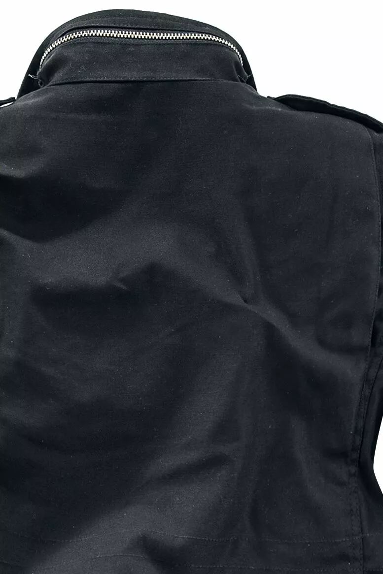 "Kids' M65 Standard Jacket" Jas Zwart Van Brandit - Afbeelding 5