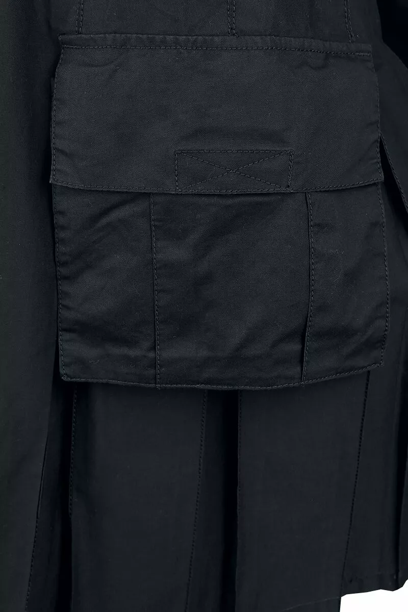 "Kilt" Medium-lengte Rok Zwart Van Brandit - Afbeelding 3