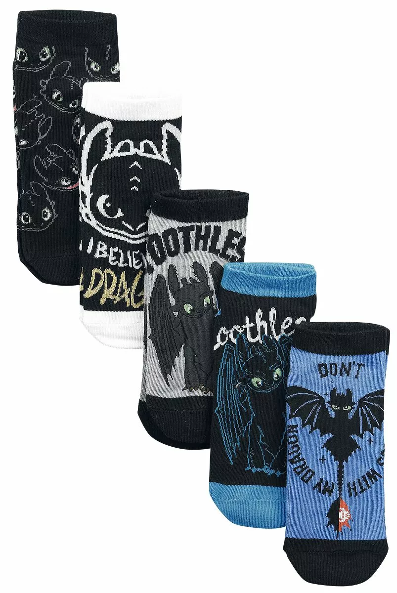 "Toothless" Sokken Meerkleurig Van How To Train Your Dragon