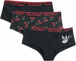 "Trigger" Panty Zwart Van Rock Rebel By EMP