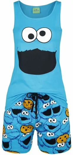 "Cookie Monster - Face" Pyjama Blauw Van Sesame Street
