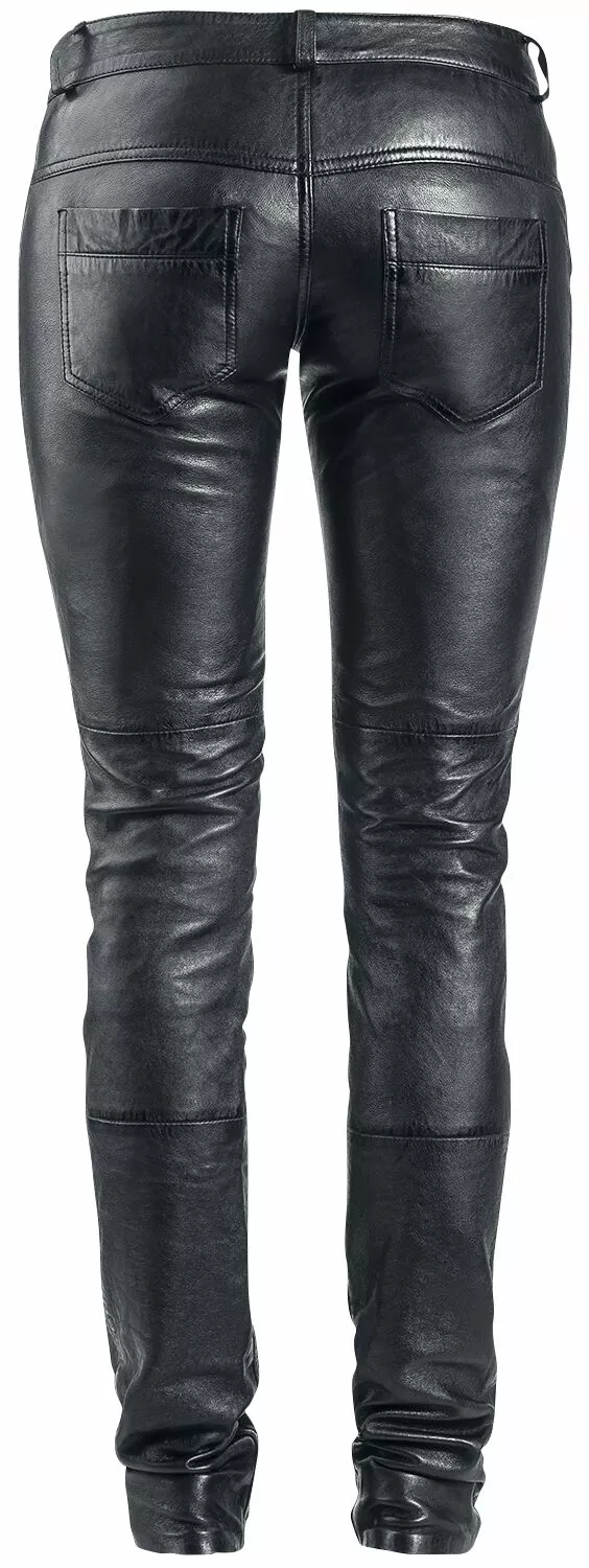 "ZipaTrouser SNVV" Lederen Broeken Zwart Van Gipsy - Afbeelding 2