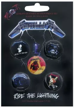 "Ride The Lightning" Badge Meerkleurig Van Metallica